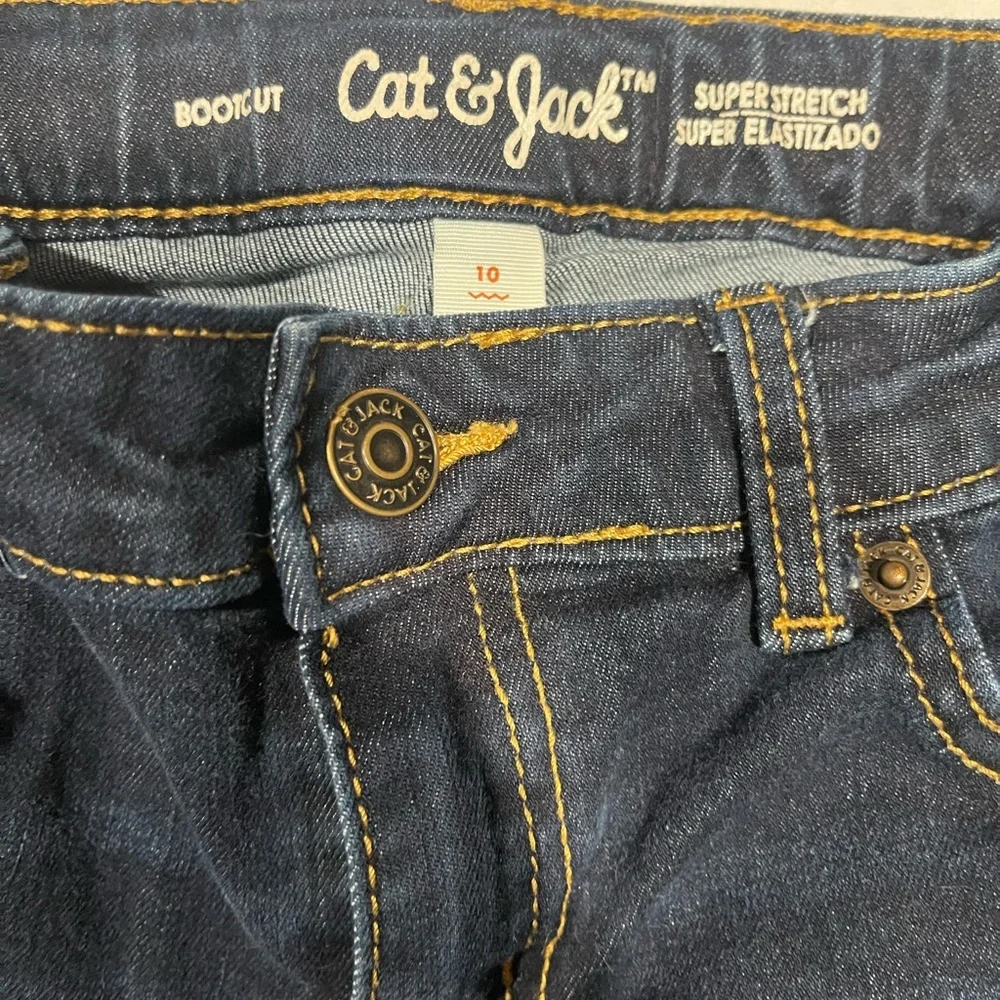 Cat & Jack Navy Flare Jeans - Picture 3 of 3